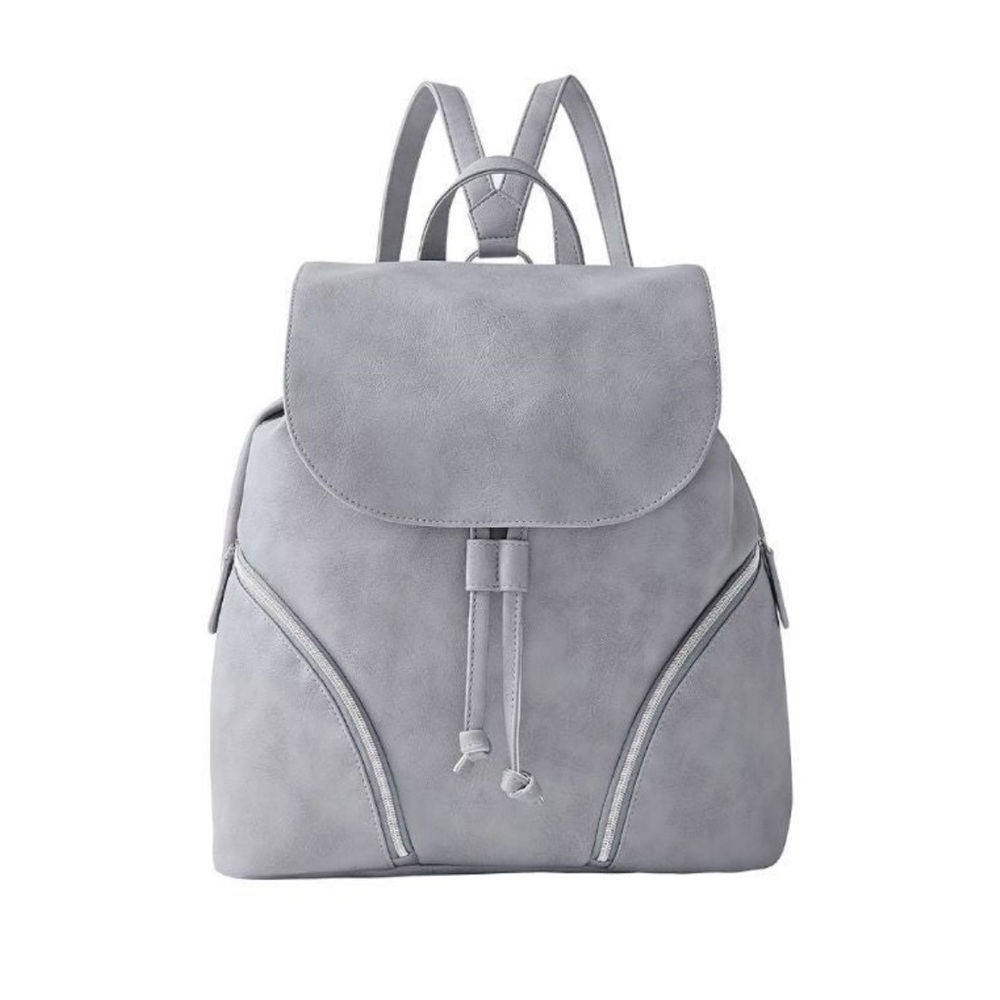Ulta Beauty Gray Backpack Bag Purse Faux Leather Brand New